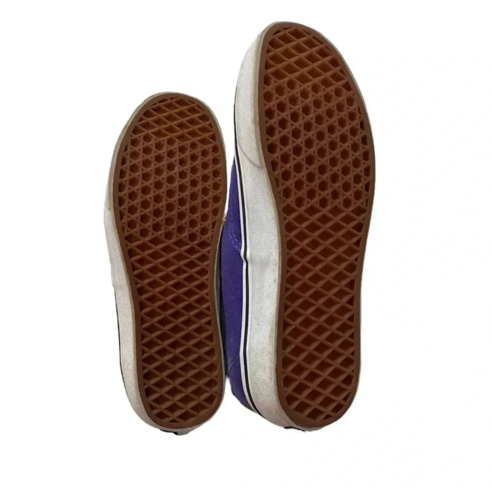 Vans Classic Off The Wall Low Top purple and White Shoes, Size 8.5 skateboard - Picture 4 of 4